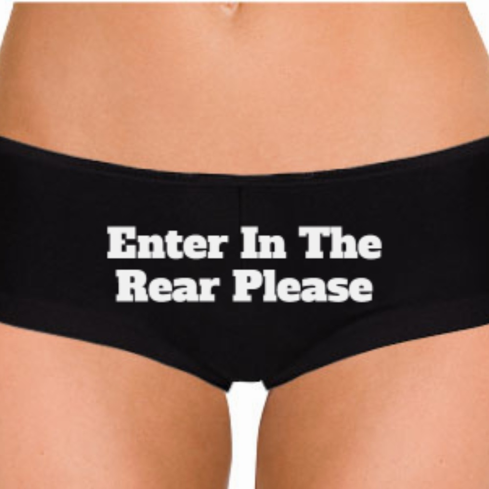 Enter In The Rear Please Low Rise Cheeky Boyshorts